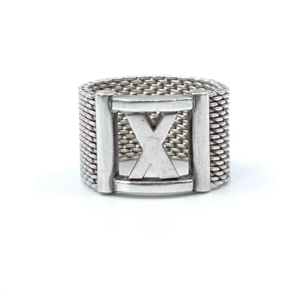 【二手】TIFFANY & CO. ATLAS SOMERSET 純銀戒指 14 E14929