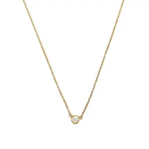 【二手】TIFFANY & CO. ELSA PERETTI DIAMONDS BY THE YARD 單顆鑽石鏈墜 RR2455