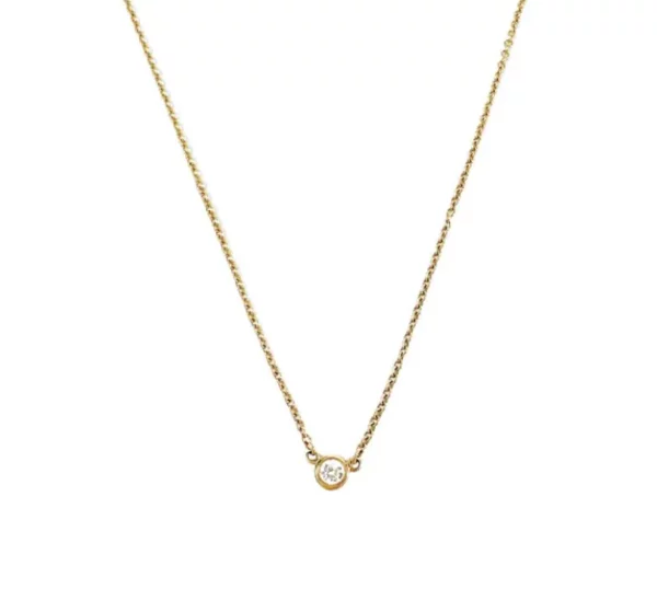 【二手】TIFFANY & CO. ELSA PERETTI DIAMONDS BY THE YARD 單顆鑽石鏈墜 RR2455