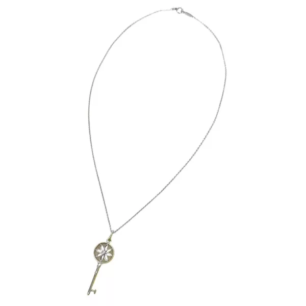 【二手】TIFFANY & CO. 純銀 鑽石 鎖匙 項鏈 PD2458