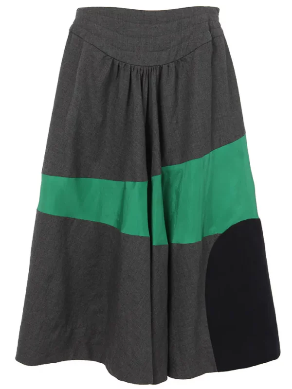 【二手】TSUMORI CHISATO 拼接色塊半身裙 M