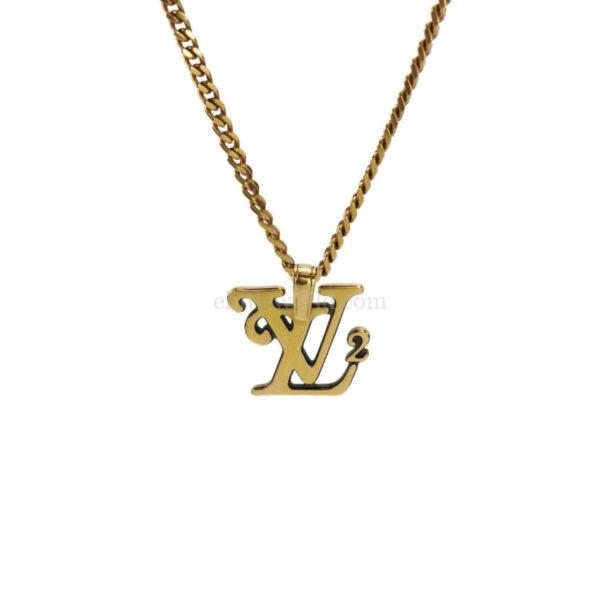 【二手】LOUIS VUITTON NIGO SQUARED LV LOGO 項鏈 YY2341