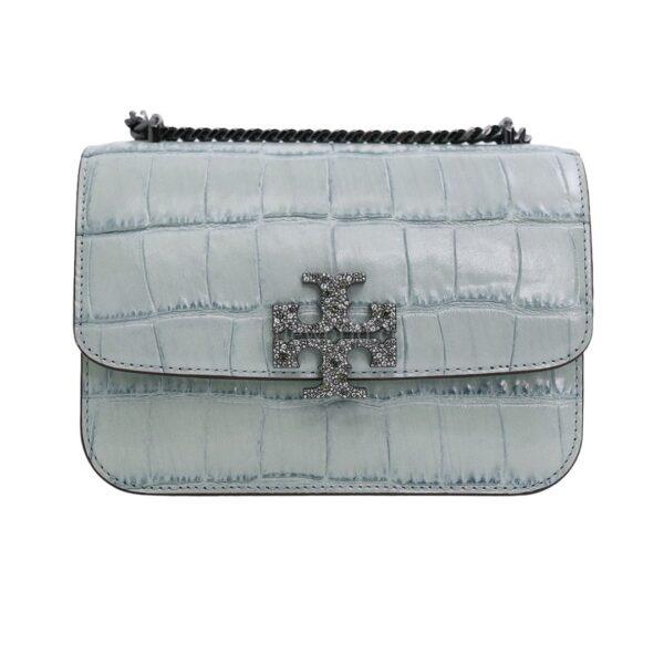 【二手】TORY BURCH ELEANOR 鱷魚皮壓紋斜挎包 E24617