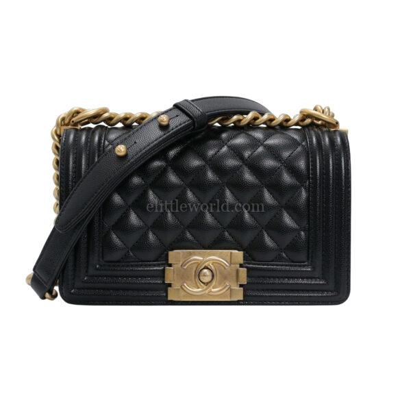 【二手】CHANEL BOY CHANEL 小號手提袋 A67085 E24876
