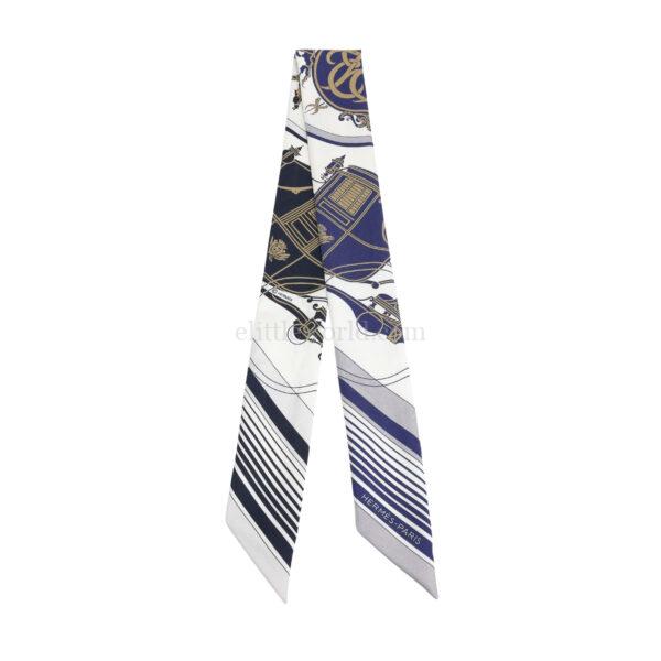 【二手】HERMES TWILLY EX-LIBRIS 絲巾 E24780