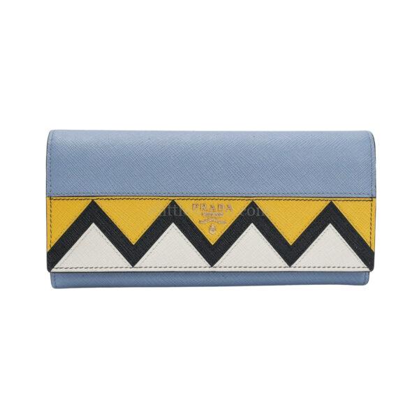 【二手】PRADA SAFFIANO 皮革長錢包 E24697