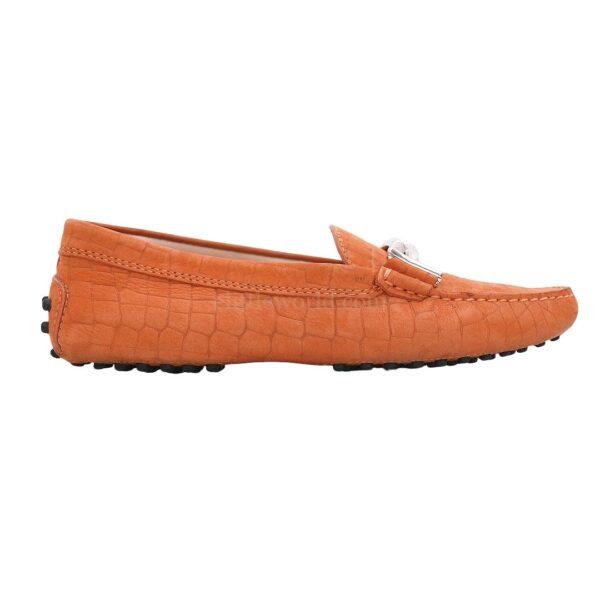 【二手】TOD‘S GOMMINO 鱷魚壓紋樂褔鞋 36 E25061