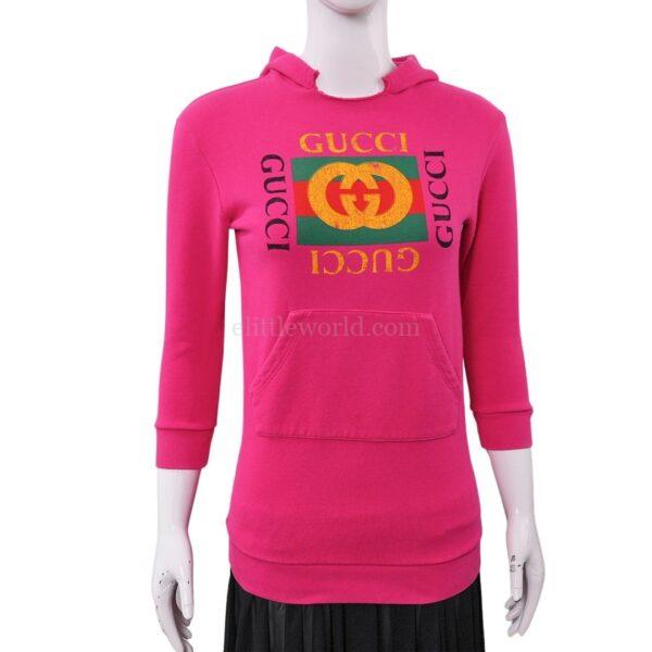 【二手】GUCCI 童裝連帽衛衣 8 E21409