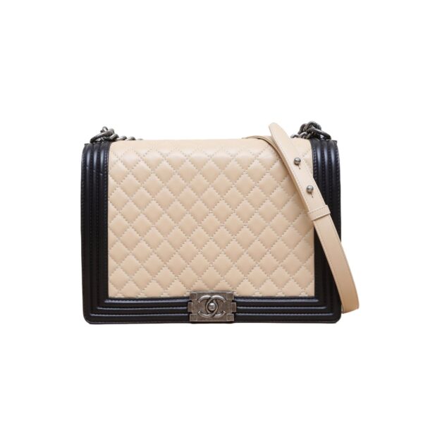 【二手】CHANEL BOY MAXI 垂蓋手袋 RR2989
