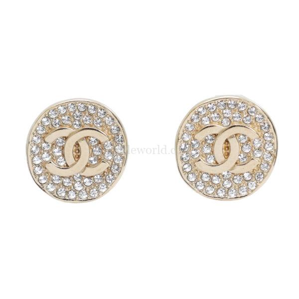【二手】 CHANEL CC 圓型耳環 E24711