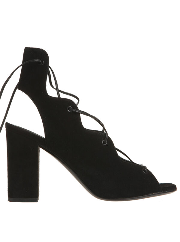 【二手】SAINT LAURENT 綁帶扇貝邊高跟 37.5