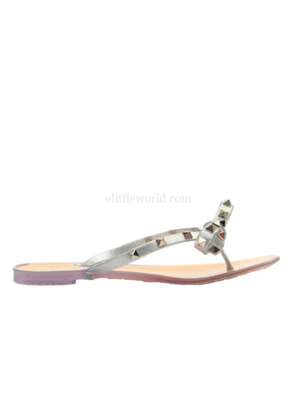 【意大利】VALENTINO ROCKSTUD 蝴蝶結拖鞋 36