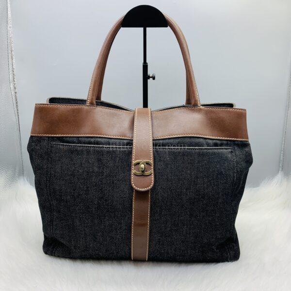 【二手】CHANEL CC 牛仔單肩包 RR2858