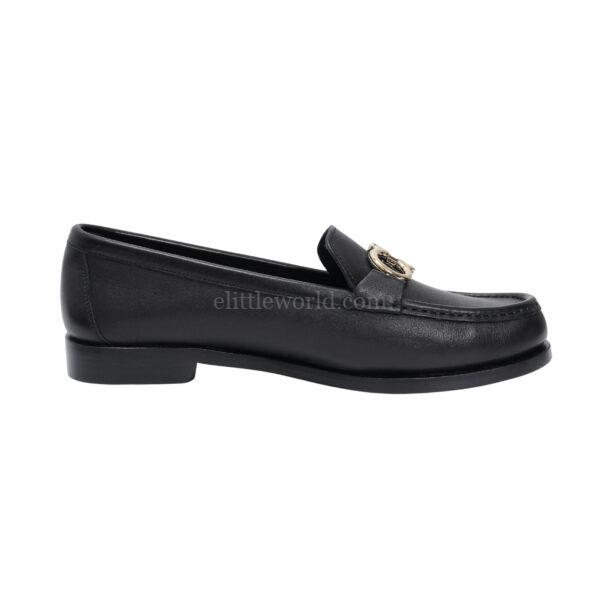 【全新】SALVATORE FERRAGAMO VIGGIO 皮革拖鞋 7.5 E24730