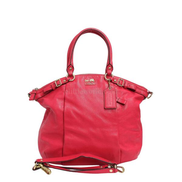 【二手】COACH 皮革肩背袋 E24658
