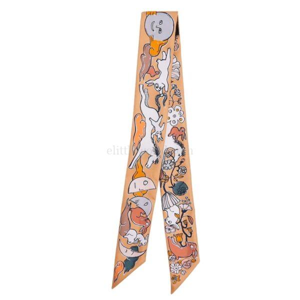 【二手】HERMES MILLE ET UN LAPINS 絲巾 E25073
