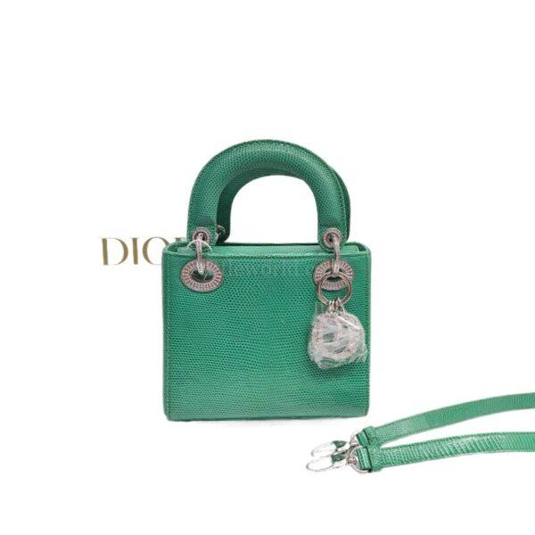 【二手】CHRISTIAN DIOR LADY DIOR 蜥蜴皮手袋 RR2825