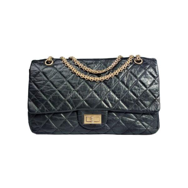 【二手】CHANEL 2.55 大號垂蓋手袋 A37587 RR2897