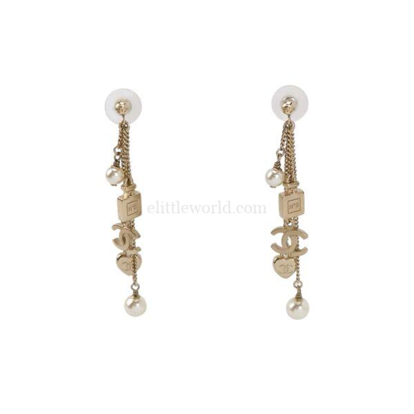 【二手】CHANEL CC 珍珠耳環 PD2865