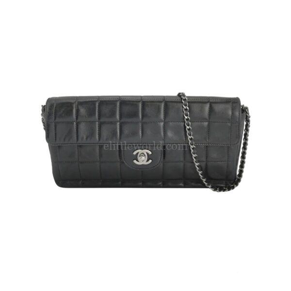 【二手】CHANEL CHOCOLATE BAR 羊皮斜挎包 PD2887