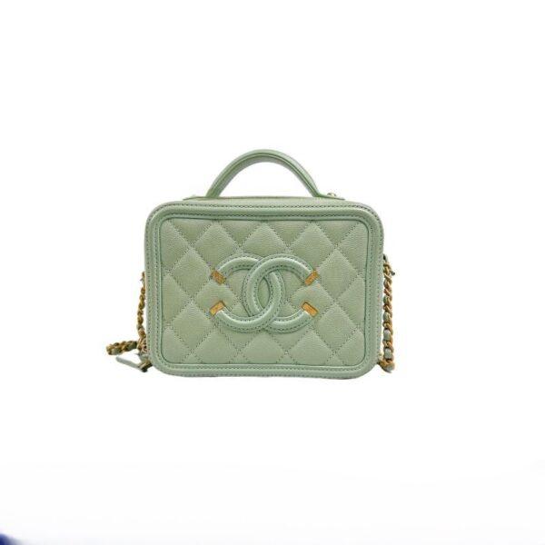【二手】CHANEL CC FILIGREE 化妝箱 PD2895