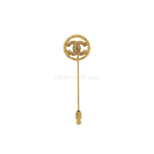 【中古】CHANEL CC 胸針 PD2943