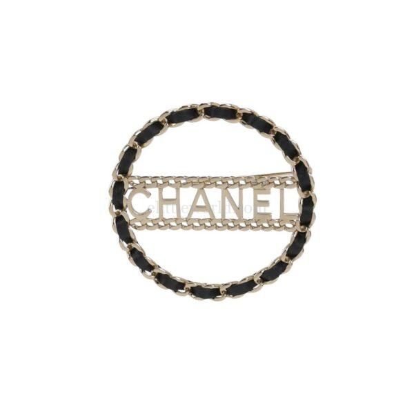 【二手】CHANEL 皮革胸針 PD2951