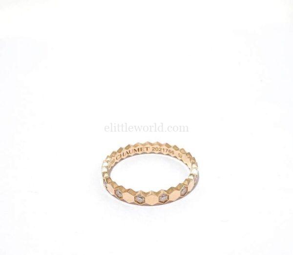 【二手】CHAUMET BEE MY LOVE 18K金 蜂窩戒指 52 PD2965