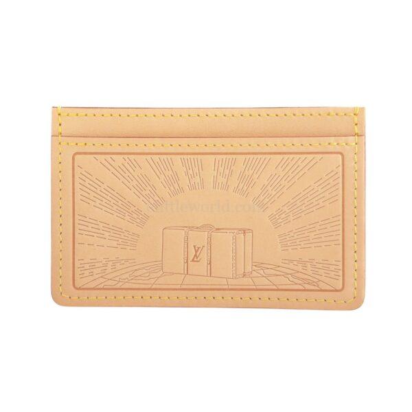 【二手】LOUIS VUITTON 行李箱壓紋 米色 卡包 PD2972