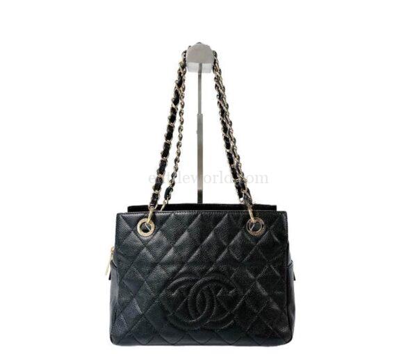 【二手】CHANEL GST 黑色購物手提袋 PD2981