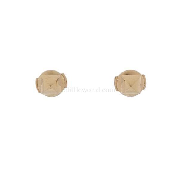 【二手】HERMES 18K 玫瑰金 耳環 PD3042