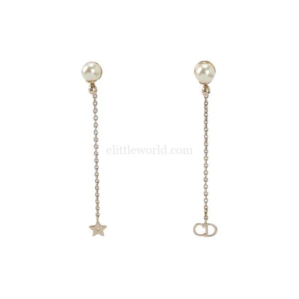 【二手】CHRISTIAN DIOR LA PETITE TRIBALE 吊墜耳環 PD3043