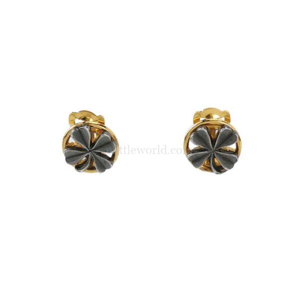 【中古】CHANEL CC 四葉草耳夾 PD3056