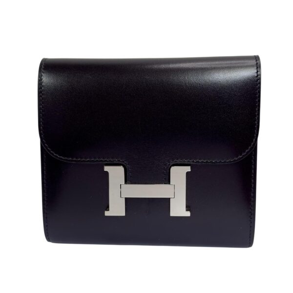 【二手】HERMES CONSTANCE 黑色 短錢包 PD3116