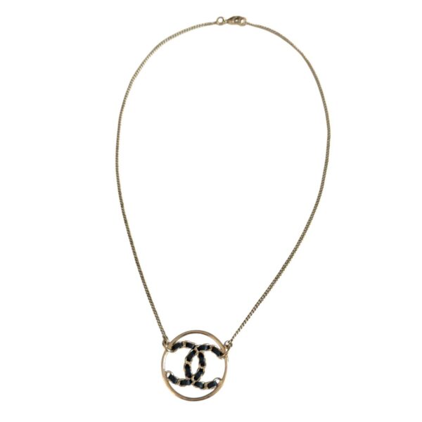 【二手】CHANEL CC 皮穿鏈 項鏈 PD3126
