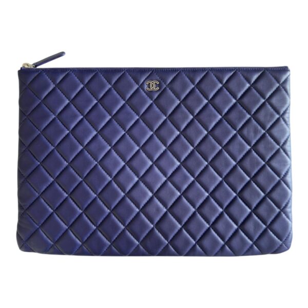 【二手】CHANEL O'CASE 紫藍色 手包 PD3128
