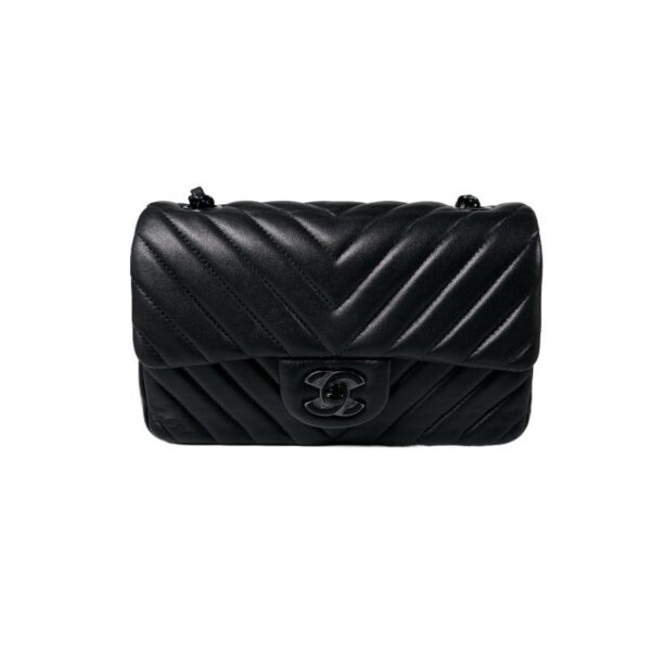 【二手】CHANEL CLASSIC FLAP 黑色手袋 PD3145