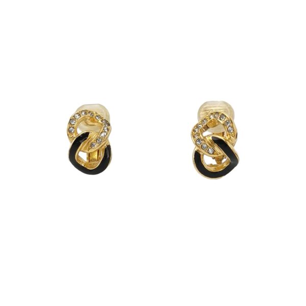 【中古】CHRISTIAN DIOR 水鑽耳夾 PD3160