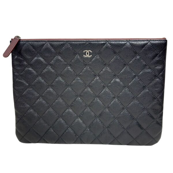 【二手】CHANEL CC 荔枝皮 黑色手包 PD3175