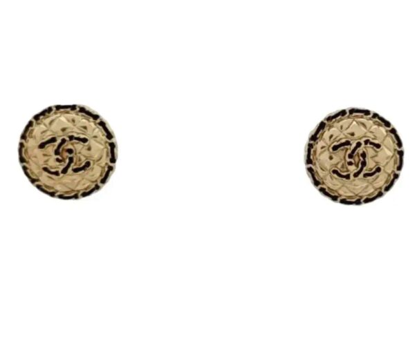 【二手】CHANEL 皮革耳環 PD3198