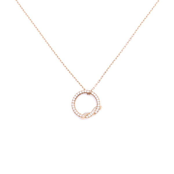 【二手】CARTIER ENTRELACES 鑽石項鏈 RR3004