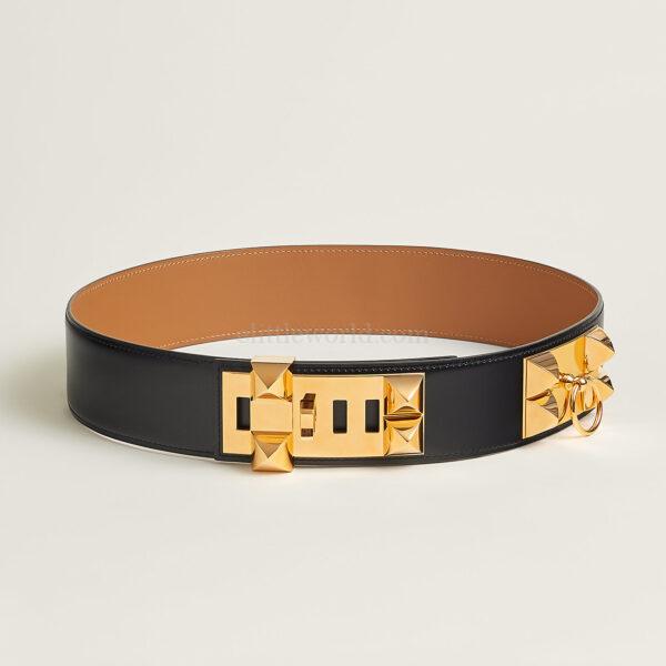 【二手】HERMES COLLIER DE CHIEN 50 皮帶 85 RR2815