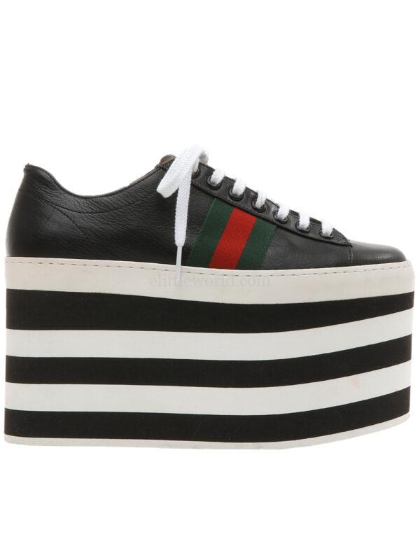 【二手】GUCCI ACE 厚底板鞋 35