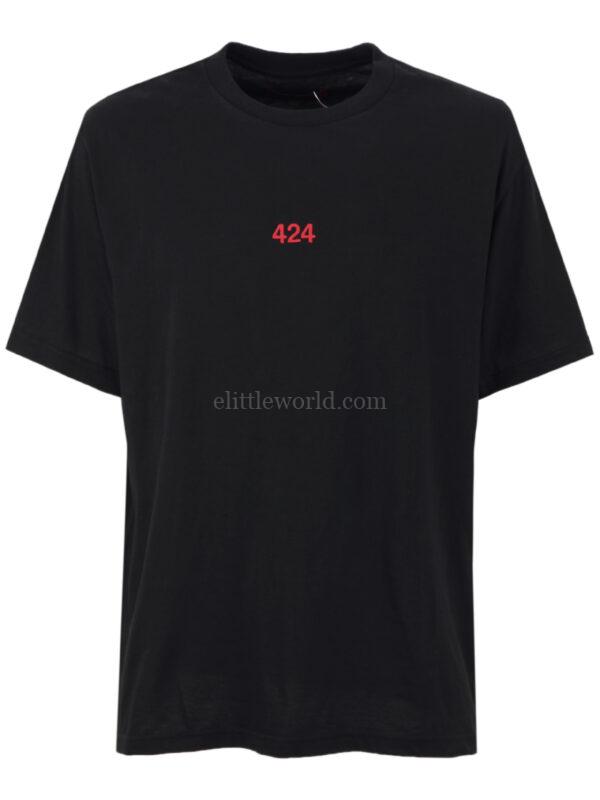 【意大利】424 LOGO 刺繡短袖T恤 M