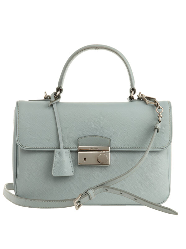 【二手】PRADA 鎖扣皮革單肩包