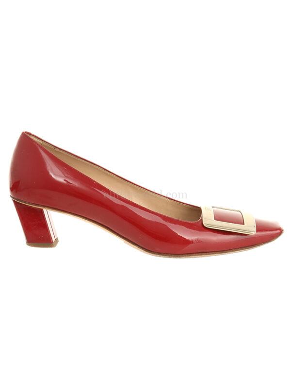 【二手】ROGER VIVIER BELLE VIVIER 金屬扣單鞋 36