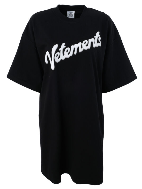 【二手】VETEMENTS 超大款LOGO印花T恤 XS