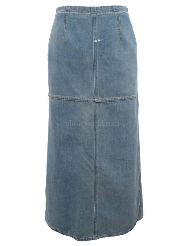 【二手】MM6 MAISON MARGIELA 拼接牛仔半身裙 38
