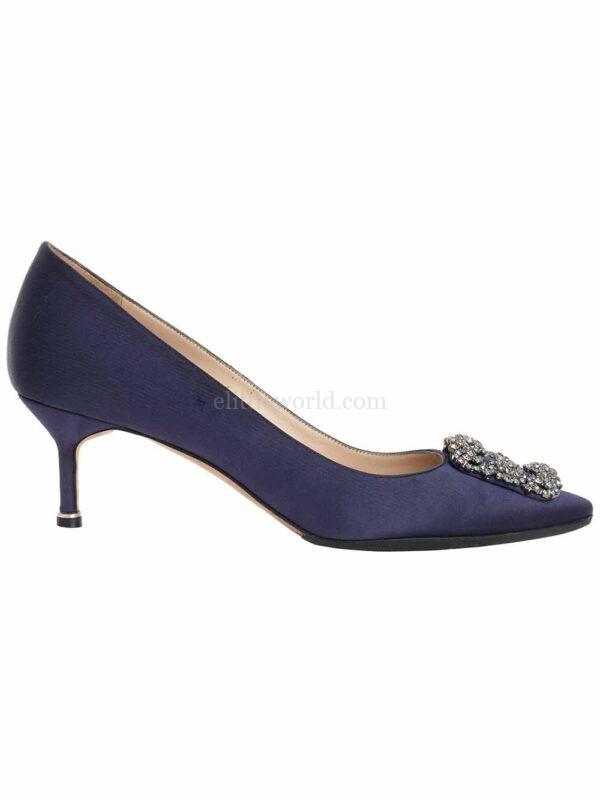 【二手】MANOLO BLAHNIK HANGISI 水鑽扣高跟鞋 39