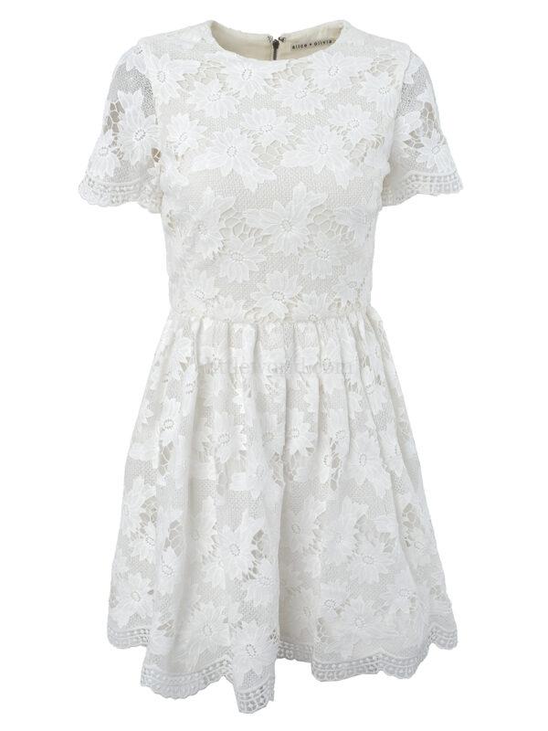 【二手】ALICE + OLIVIA 花卉蕾絲連衣裙 2